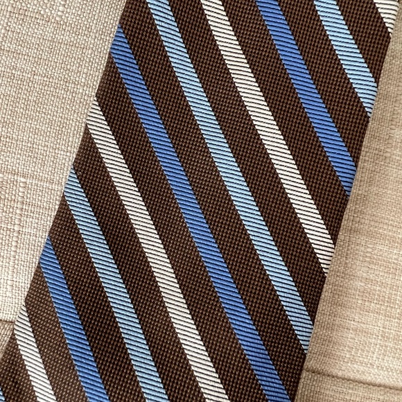 Brooks Brothers Brown Striped Silk Tie - Picture 3 of 5
